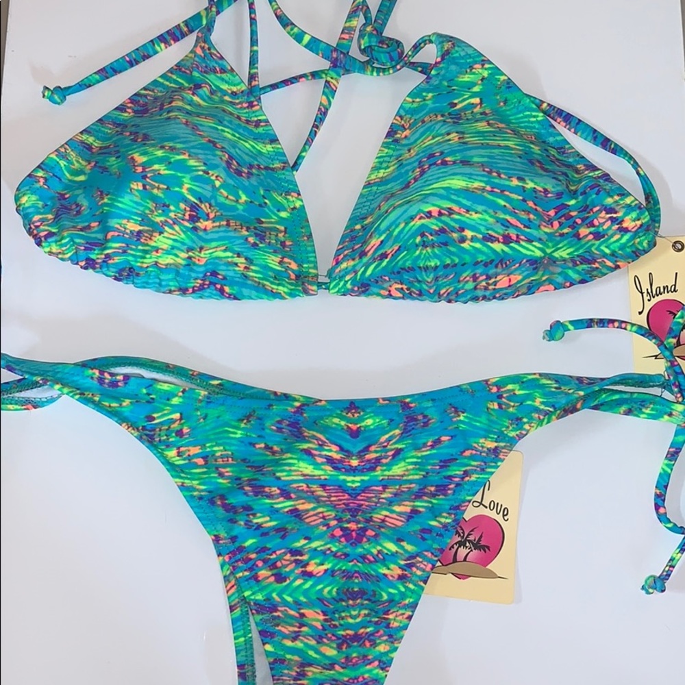Turquoise Aztec bikini